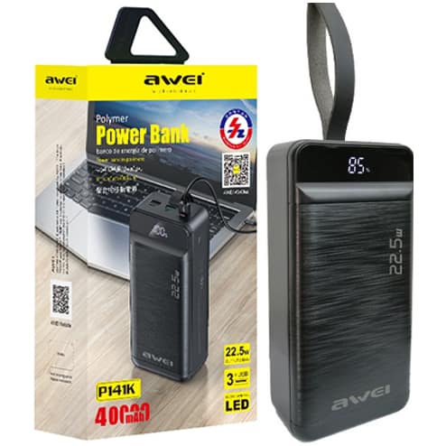 Awei P141K 40000mAh 22.5W Fast charge power bank kenya