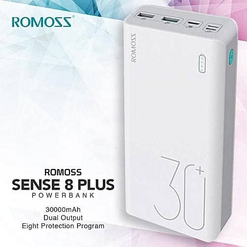 Romoss 30000mAh Power Bank sense 8+