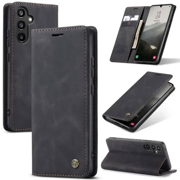 CaseMe Samsung Galaxy A34 or A33 5G Retro Flip Leather Wallet Case